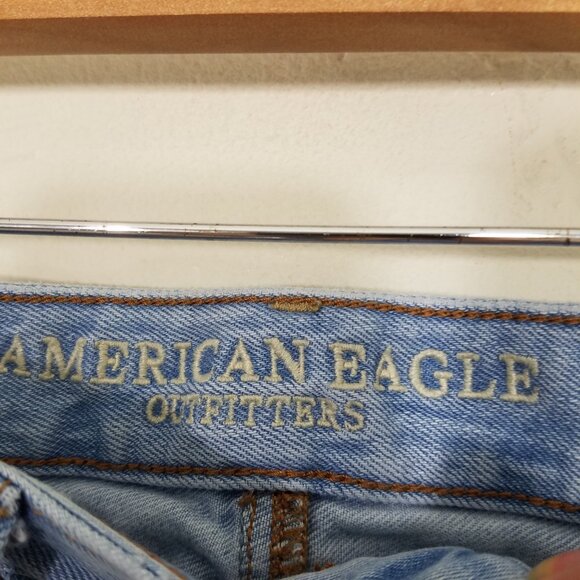 American Eagle Denim Mini Skirt Blue Size 0 - Picture 2 of 4